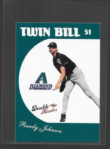 2003 Fleer Double Headers Twin Bill Mini Insert RANDY JOHNSON  - Picture 1 of 2