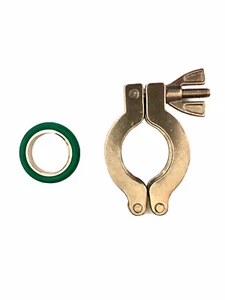 Hinge Clamp KF-25 Vacuum Fittings with Viton Gasket and Ring - Picture 1 of 3