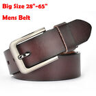Big Size 105-170cm Casual Mens Belts for Jeans  Very Soft Leather Belt 3 Colors