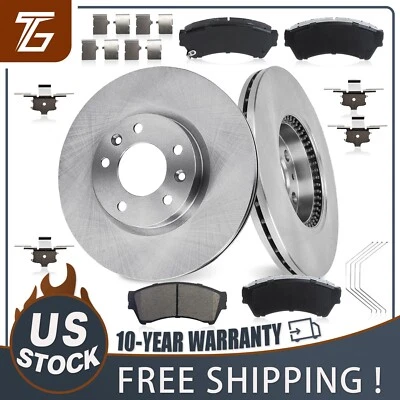 Front Disc Rotors + Brake Pads for 2006-2012 Ford Fusion 2006-2011 Mercury Milan - Image 1 of 4