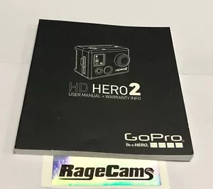 GoPro HD Hero2 User Manual & Warranty Info with Warranty & Disclaimers Book - Picture 1 of 2
