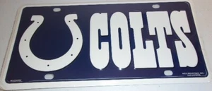 Indianapolis Colts License Plate. Horseshoe & Name. Licensed #K12 - Picture 1 of 1