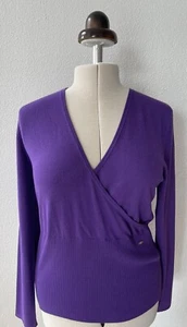 NEU Feinstrickpullover Lila Wickelpulli Gr. 40 - 42 PASSPORT - Bild 1 von 4