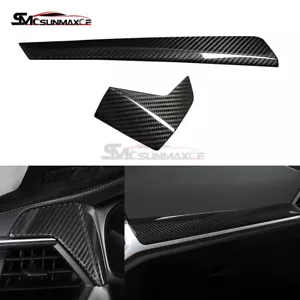 LHD Carbon Fiber Dashboard Panel Trim For BMW 3 4 Series G20 G21 G22 G23 2020 UP - Picture 1 of 9