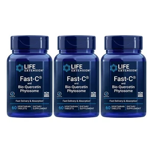 Life Extension Fast-C & Bio-Quercetin Phytosome Optimum Immune Support 60 Tablet - Picture 1 of 3