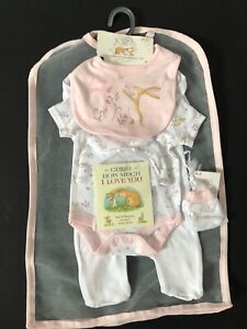 Baby Girls Pink Guess How Much I Love You  6 Piece Set   0/3 Months