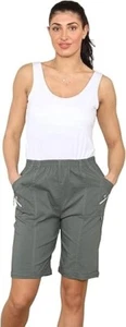 Women's Cherry Berry Shorts Cotton Blend Summer Stretchy Elasticated Shorts UK - Picture 1 of 24