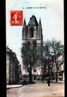 Angers (49) Commerces & Tour Saint-Aubin Animés En 1909
