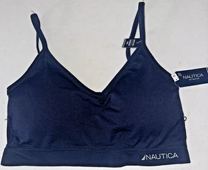 Sujetador íntimo inalámbrico Nautica para mujer 38C 1X azul correa ajustable - Imagen 1 de 7