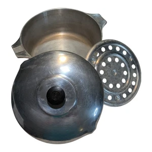 Vintage GHC Magnalite Aluminiumguss 5 Quart Dutch Oven Bräter Deckel Untersetzer USA - Bild 1 von 7