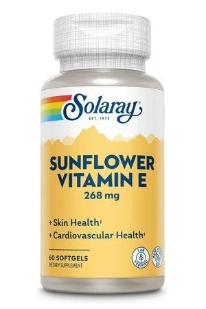 Solaray Girasol Vitamina E 268 mg (400 UI) 60 cápsulas blandas Foto 1 de 1
