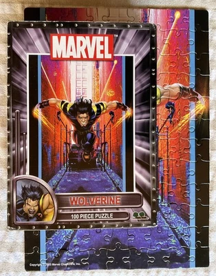 WOLVERINE 100 PEÇAS PUZZLE - Marvel, Edição Limitada 1, Vintage, 2003, Completo - Imagem 1 de 3