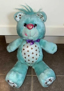 Vintage 1989 Kenner Hallmark Yum Yums Chuckle Chip Teal Blue Bear Plush - Picture 1 of 3