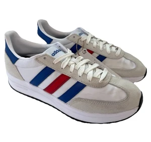 Adidas Run 70s 2.0 Low-Top Sneaker Weiß/Blau/Rot Herren Größe UK 8,5 NEU - Bild 1 von 8