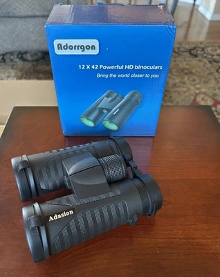 Adorrgon Powerful Binoculars, Magnification 12X, Objective Diameter: 42mm, Box - Image 1 of 4