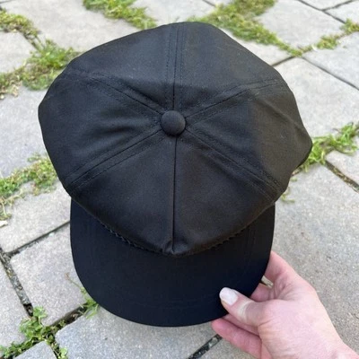 Gorra con tirantes negra en blanco Deadstock vintage años 90 Foto 1 de 4