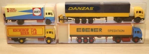 4x Roskopf LKW, 515, 519,  702, 712, OVP, DANZAS, Darty, Ebener H0, 1:87 - Bild 1 von 8