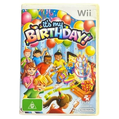 It's My Birthday Wii Game Manual PAL Kids Party Family Mini Games Rare OOP - Image 1 of 4