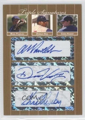 2007 Just Minors Triple Signatures Gold /10 Donnie Veal Donald Mark Pawelek Auto - Image 1 of 2
