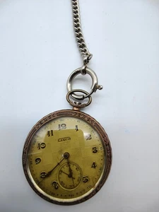 Antike Lanco Taschenuhr 15 Rubis 1934 L.W.C 0.800 Silbergehäuse – o. Krone #244 - Bild 1 von 10