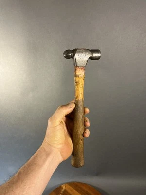 Martillo Early Plumb FAM8 8 oz Ball Peen mango de nogal vintage. Foto 1 de 4
