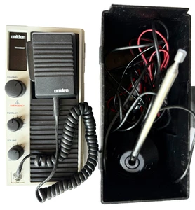 VINTAGE UNIDEN 40 CHANNEL EMERGENCY 2 WAY CAR CB RADIO MODEL PC-9 WITH BOX - Picture 1 of 9