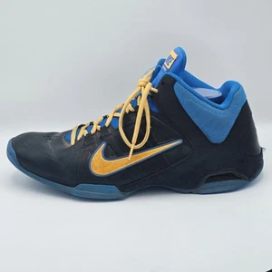 Nike Air Visi Pro 4 Herren Größe 12 Blau Gold Schwarz Basketballschuhe Turnschuhe - Bild 1 von 15