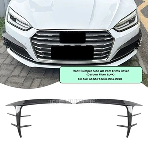 Front Bumper Side Air Vent Trim For Audi A5 S5 F5 Sline 2017-2020 2019 CB Look - Picture 1 of 9