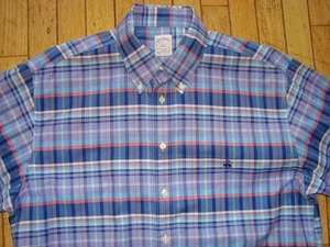 BROOKS BROTHERS MEN'S 100% COTTON LONGSLEEVES SHIRT SIZE LARGE HARDLY WORN! - Picture 1 of 13