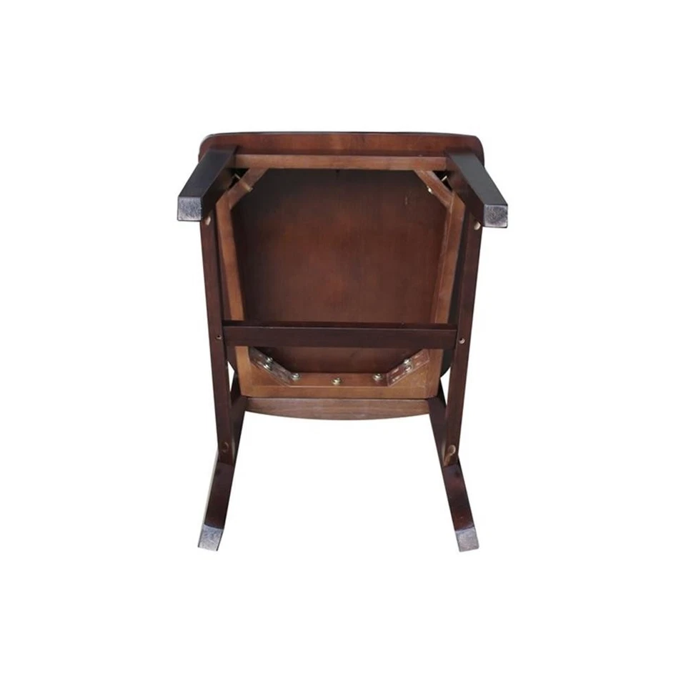 International Concepts San Remo Wood Splat Dining Chair in Rich Mocha Set of 2 - Image 1 of 4