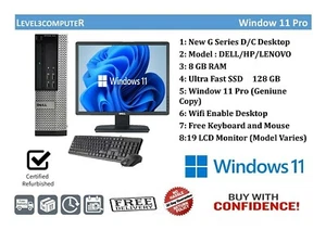 Window 11 Full Set Dual Core G Series Desktop Tower PC and TFT complete Bundle - Picture 1 of 1