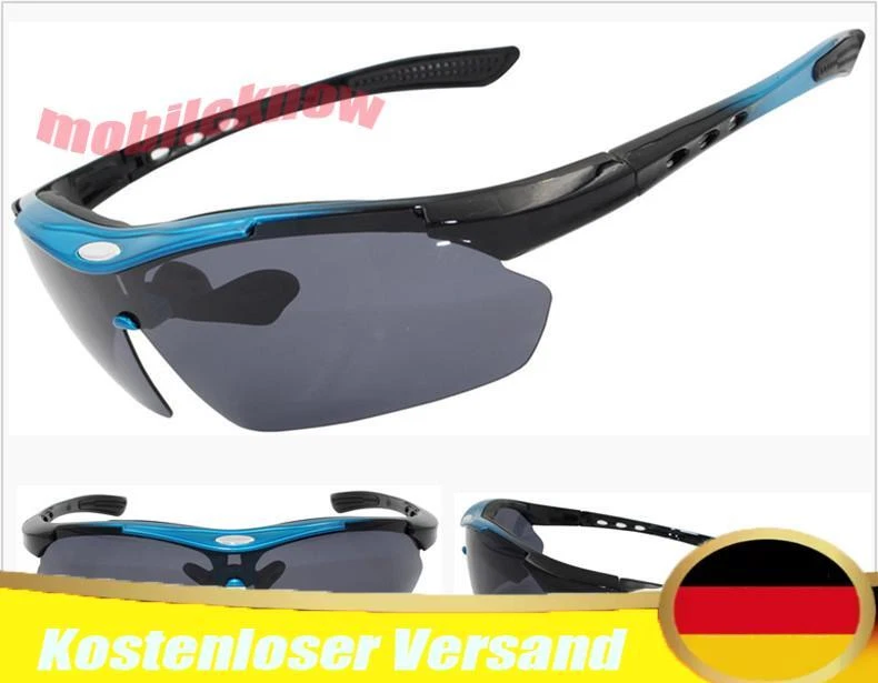 Fahrradbrille Sonnenbrille Sportbrille polarisiert UV400 4 Farben Radbrille - Bild 1 von 1