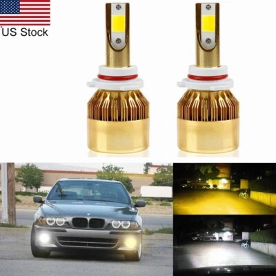 For BMW 325i 330i E46 E90 2Pcs 9005 White Yellow Switchback LED Fog Light Bulbs - Image 1 of 4