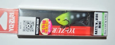 Yo Zuri Rattl'n Mini Vibe Sinking 3/16oz 1 5/8" r1354-umzb UV Mate Zombi Foto 1 de 3