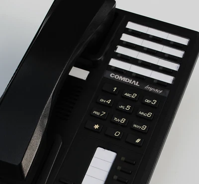 Comdial Impact SCS 8212S-FB Flat Black Digital Telephone wiith Speakerphone - Image 1 of 2
