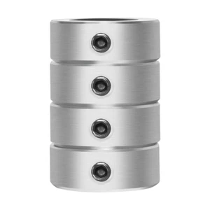 1/2" Bore Solid Steel Style Zinc Plated Set Screw Shaft Collars - Picture 1 of 7
