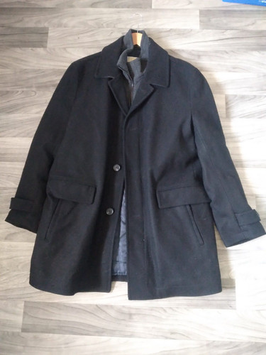 Giacca uomo Michael Kors XL LANA misto pavone NERO