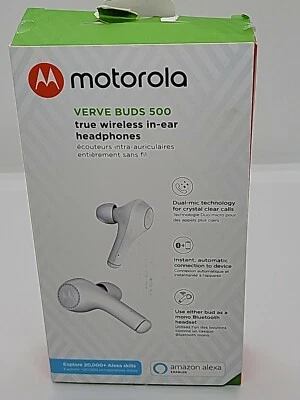 Motorola Verve Buds 500 True Wireless Bluetooth in-Ear Headphones Ear Pods White - Image 1 of 4