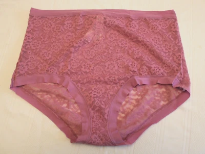 Victoria's Secret No Show Lace High Waist Brief Panty - XL - Cocktail - Image 1 of 2