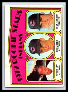 1972 Topps #506 Indians Rookies - Terry Ley / Jim Moyer / Dick Tidrow RS, RC