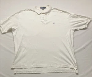 Ralph Lauren Polo Shirt Mens Extra Large White Preppy - Picture 1 of 10