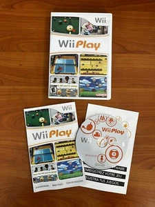 Wii Play Video Game Nintendo Wii 2007 Complete with Original Cover Case + Manual - Picture 1 of 5