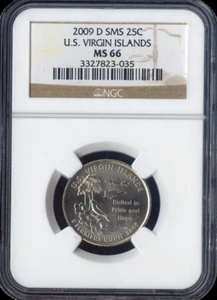 2009-D U.S. Virgin Islands Quarter NGC MS66 SMS Quality - Picture 1 of 2