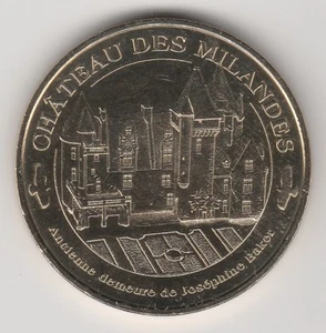 A 2012 TOKEN MEDAILLE MONNAIE DE PARIS -- 24 250 N°5 CHÂTEAU DES MILANDES - Imagen 1 de 2