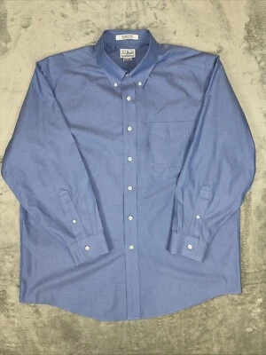 L.L. Bean Men's Dress Shirt Wrinkle Free Traditional Fit Blue Size 16.5 - 32 - Image 1 of 4