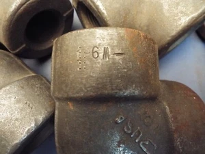 1" 6000 LB. NPT Threaded A105 90-Degree Elbow Forged Steel Pipe Fitting - Picture 1 of 9
