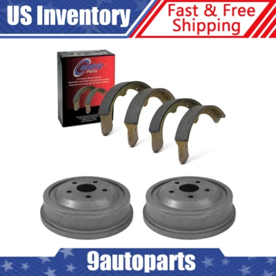 Kit de tambores de freno trasero y zapatas de freno para Ford Fairlane 1969 Foto 1 de 4