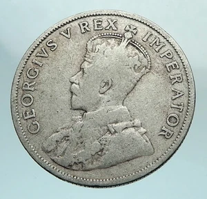 1932 SOUTH AFRICA under UK King GEORGE V Genuine Silver 2 Shillings Coin i79660 - Picture 1 of 3