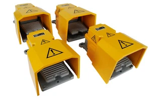 LOTE de 4 piezas de interruptor de pie extra resistente TEMCo con pedal SPDT protector - Imagen 1 de 11