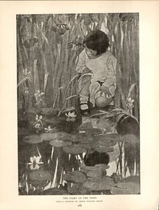 Jessie Willcox Smith Illustration The Fairy of the Pond 1920 - Picture 1 of 1